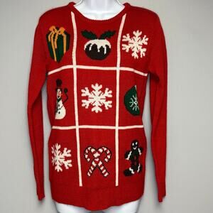 Cotton Emporium Ugly Christmas Sweater Holiday Knit Womens Sz XS‎
